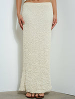 Vanilla Textured Maxi Skirt
