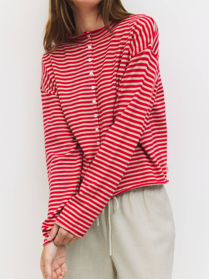 The Red Elisa Cardigan