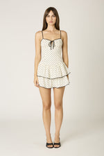 Polka Dot Ruffle Mini Dress
