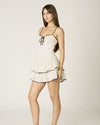 Polka Dot Ruffle Mini Dress