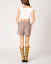 Chocolate Gingham Shorts