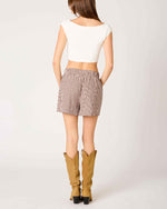 Chocolate Gingham Shorts