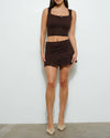 Chocolate Lace Mini Skirt