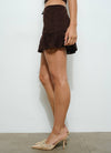 Chocolate Lace Mini Skirt