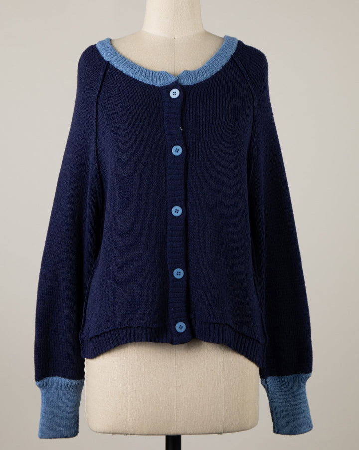 Hyannis Color Block Cardigan