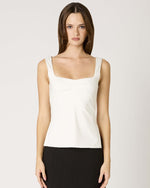 White Pleated Top