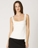 White Pleated Top
