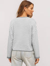 Brown Keaton Striped Cardigan