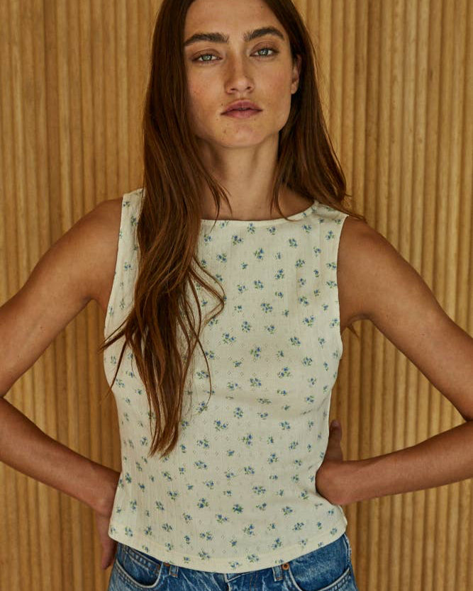 Butter Floral Tank
