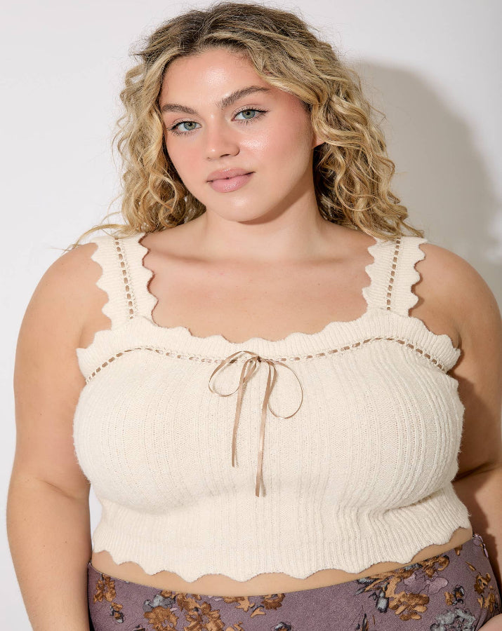 Cream Sweater Cami