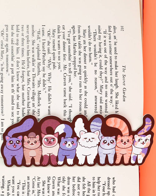 Funny Cat Butts Book Lover Kitty Bookmark
