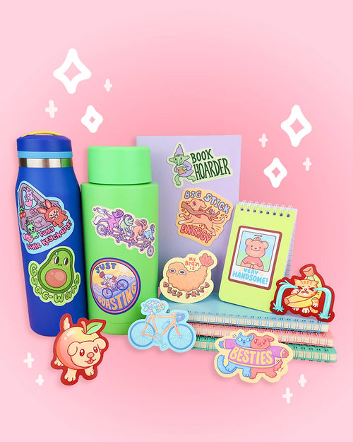 I Love Funky Keychains Sticker