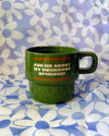 Ask me About my Numerous Opinions- Stackable Ceramic Mug