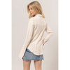 Ivory Knit Button Down
