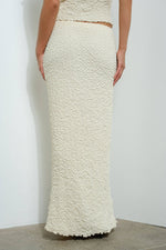 Vanilla Textured Maxi Skirt
