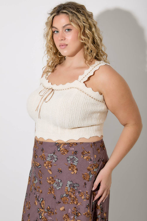 Cream Sweater Cami