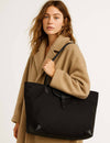 Black Natalie Nylon Tote