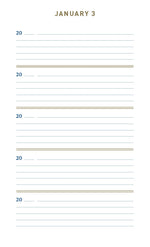 Denim One Line A Day