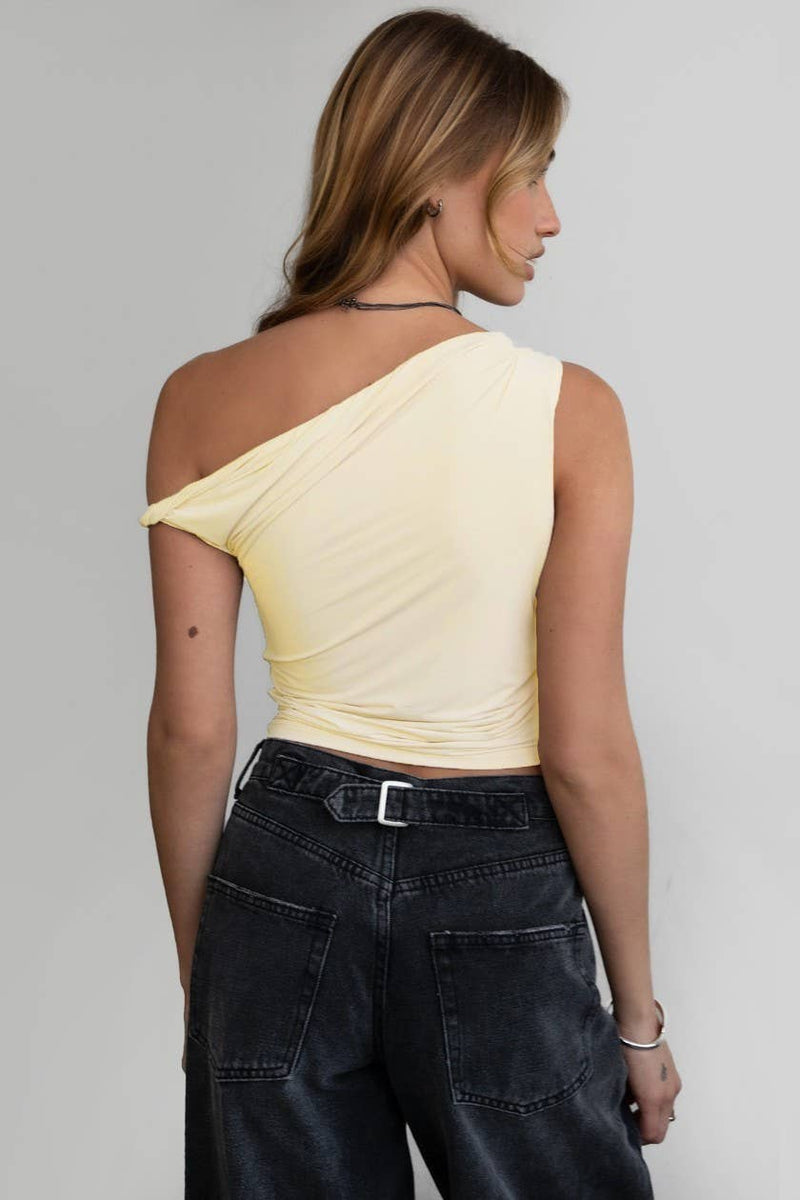 Brown Jaime Twist Top