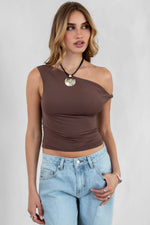 Burgundy Jaime Twist Top