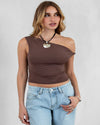 Brown Jaime Twist Top