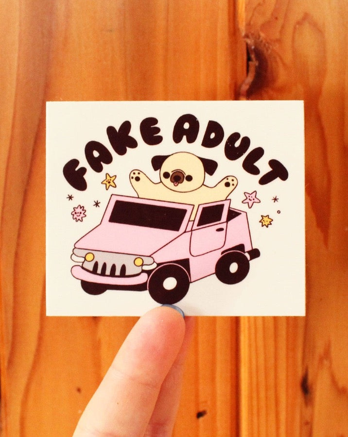 Fake Adult Sticker