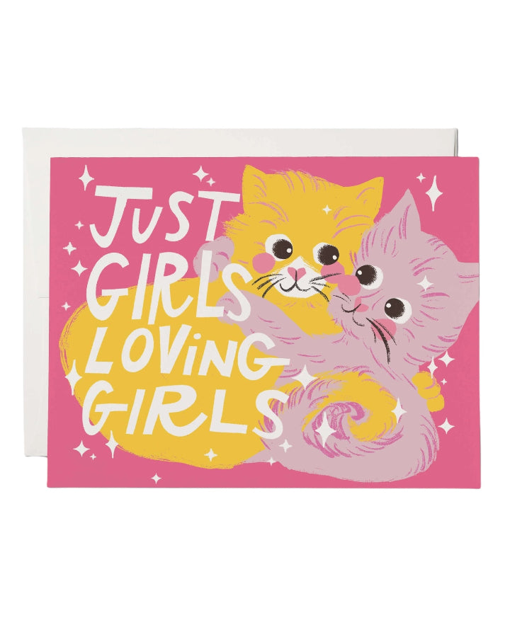 Just Girls Greeting Card