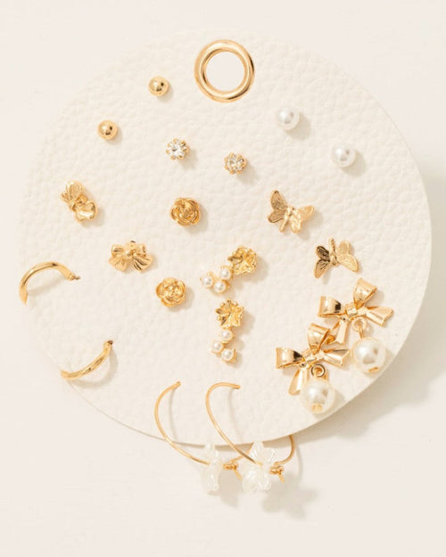 Ten Pair Bow Earrings Set