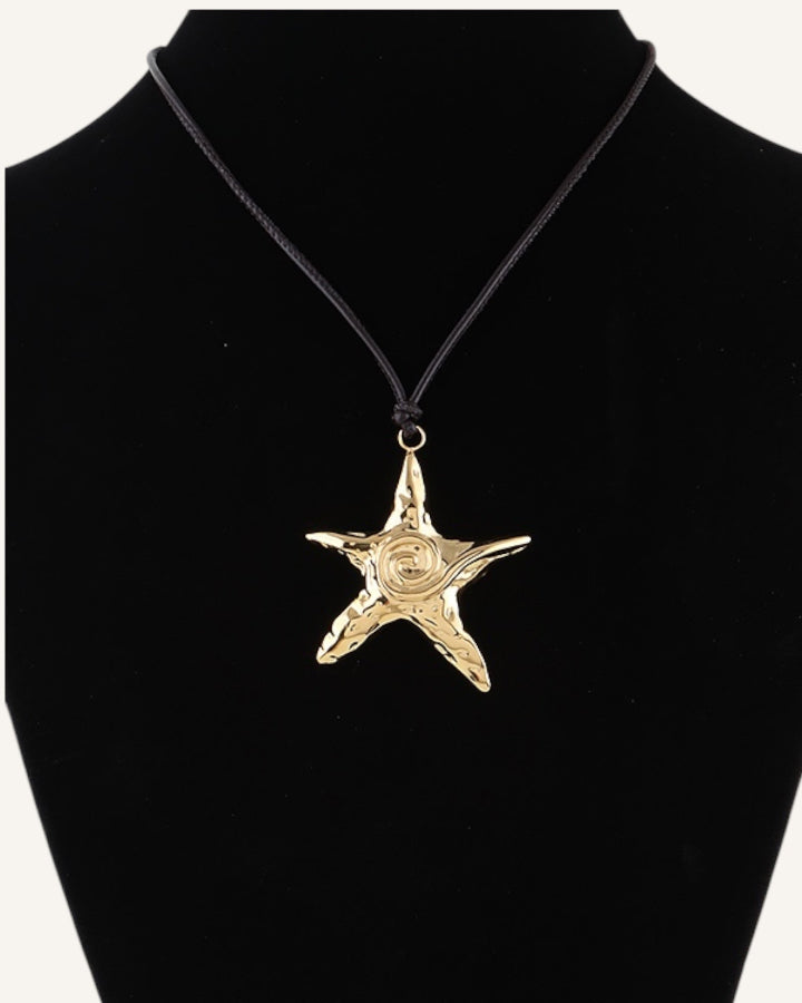 Swirl Starfish Pendant Necklace