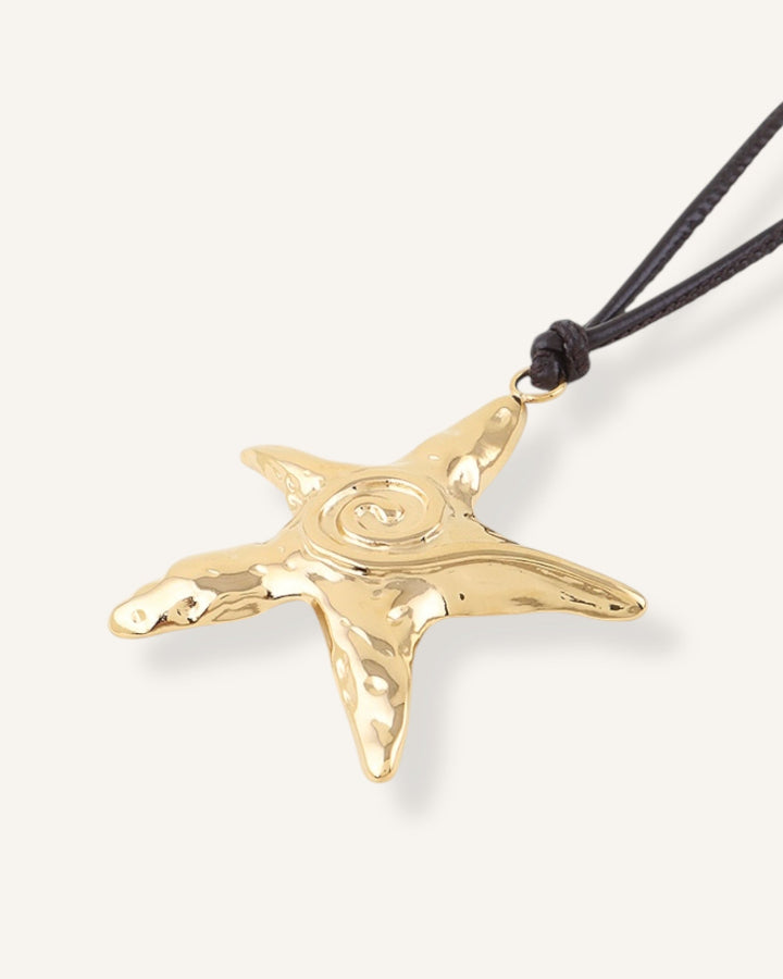Swirl Starfish Pendant Necklace