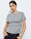 Noemi Ruched Wrap Tee