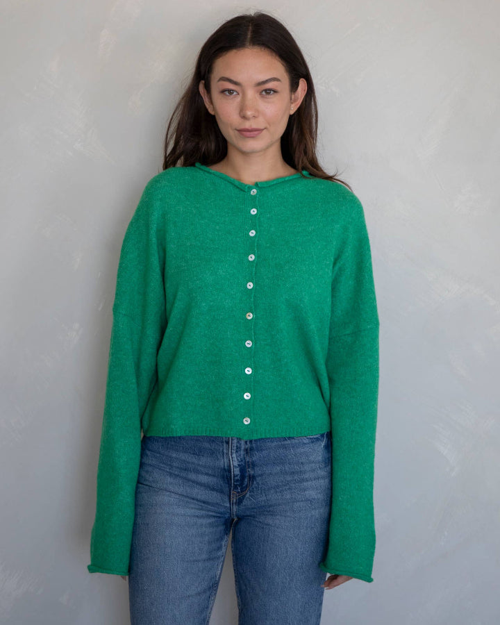 Green Piper Cardigan