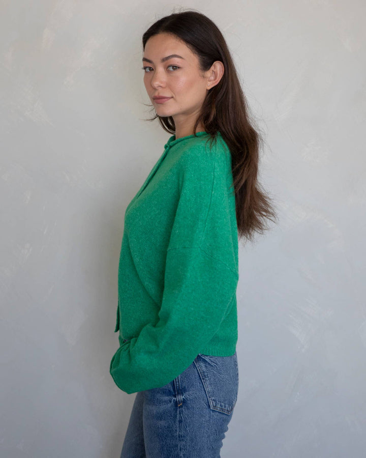 Green Piper Cardigan
