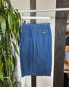 Vintage Denim Midi Skirt