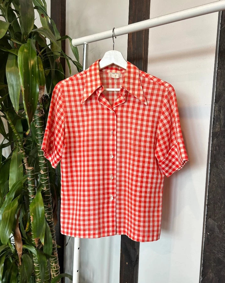 Vintage Sears Gingham Button Down