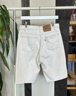 Vintage White Denim Shorts