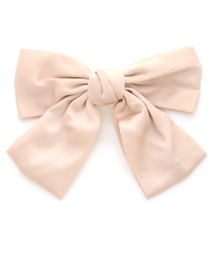 Ivory Agatha Hair Bow Clip