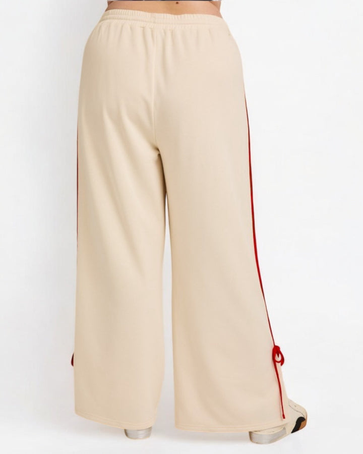 Vanilla Bow Side Track Pants