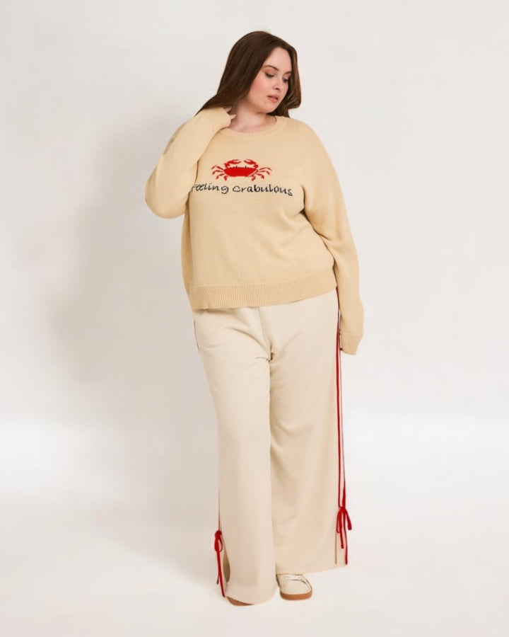 Vanilla Bow Side Track Pants
