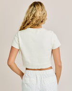 Ivory Short Sleeve Teddy Bear Top