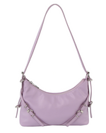 Lavender Buckle Shoulder Bag