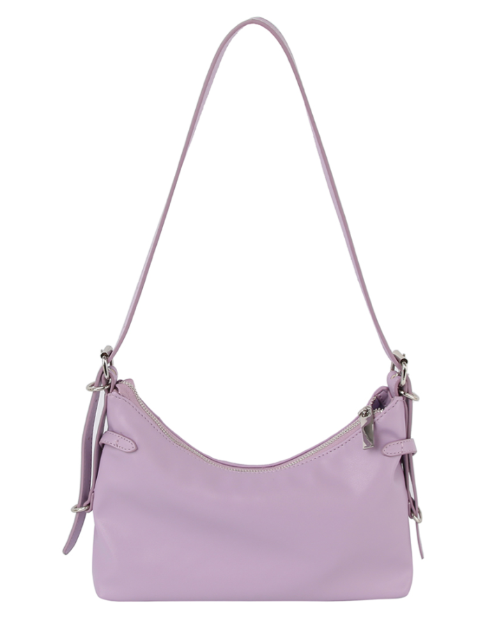 Lavender Buckle Shoulder Bag