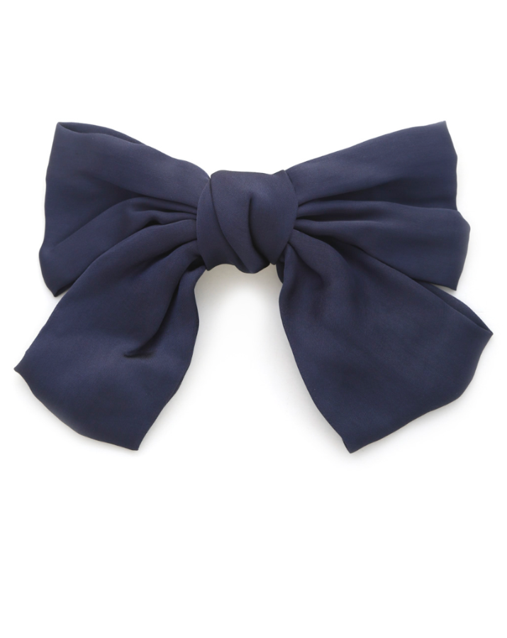 Navy Agatha Hair Bow Clip