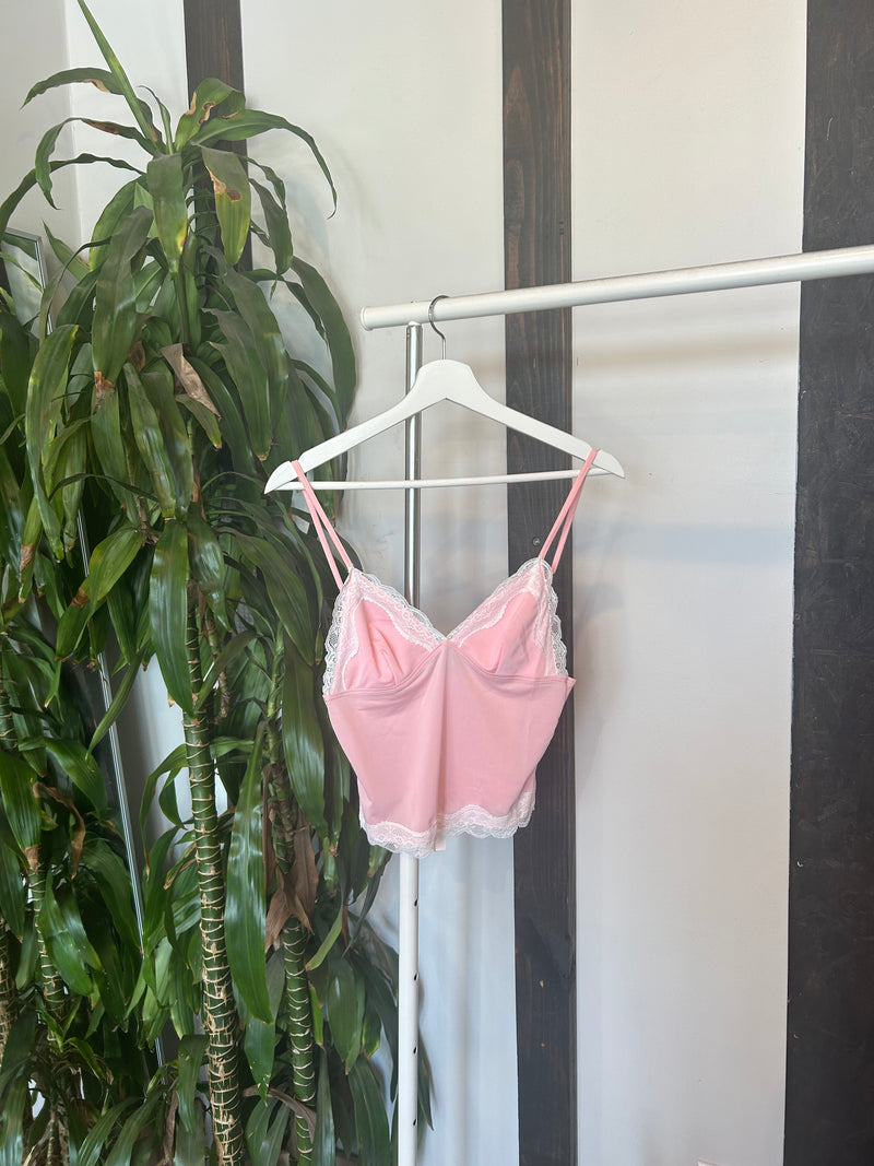 The Cassie Lace Trim Cami