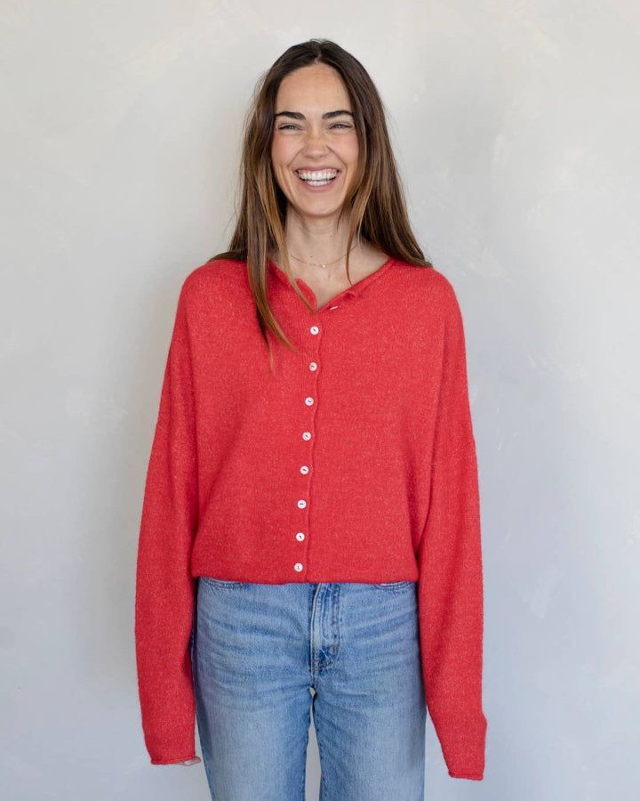 Red Piper Cardigan