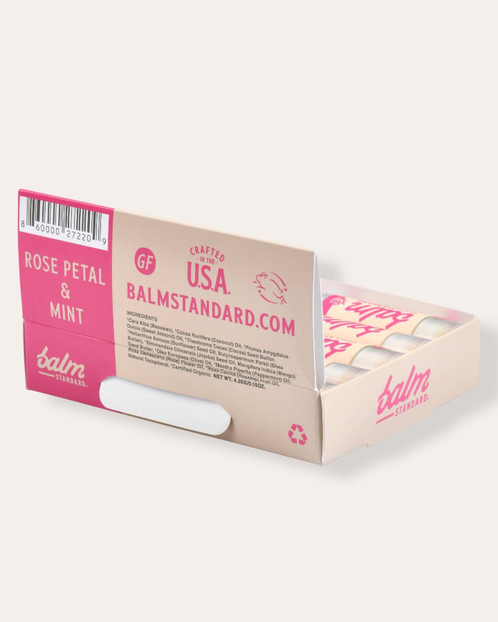 Rose Petal & Mint Lip Balm