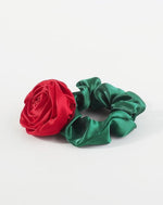 Satin Rose Scrunchie