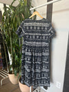 Vintage Black and White Button Down Dress