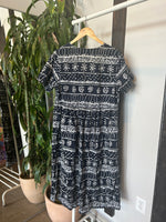 Vintage Black and White Button Down Dress