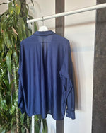 Vintage Navy Button Down Blouse